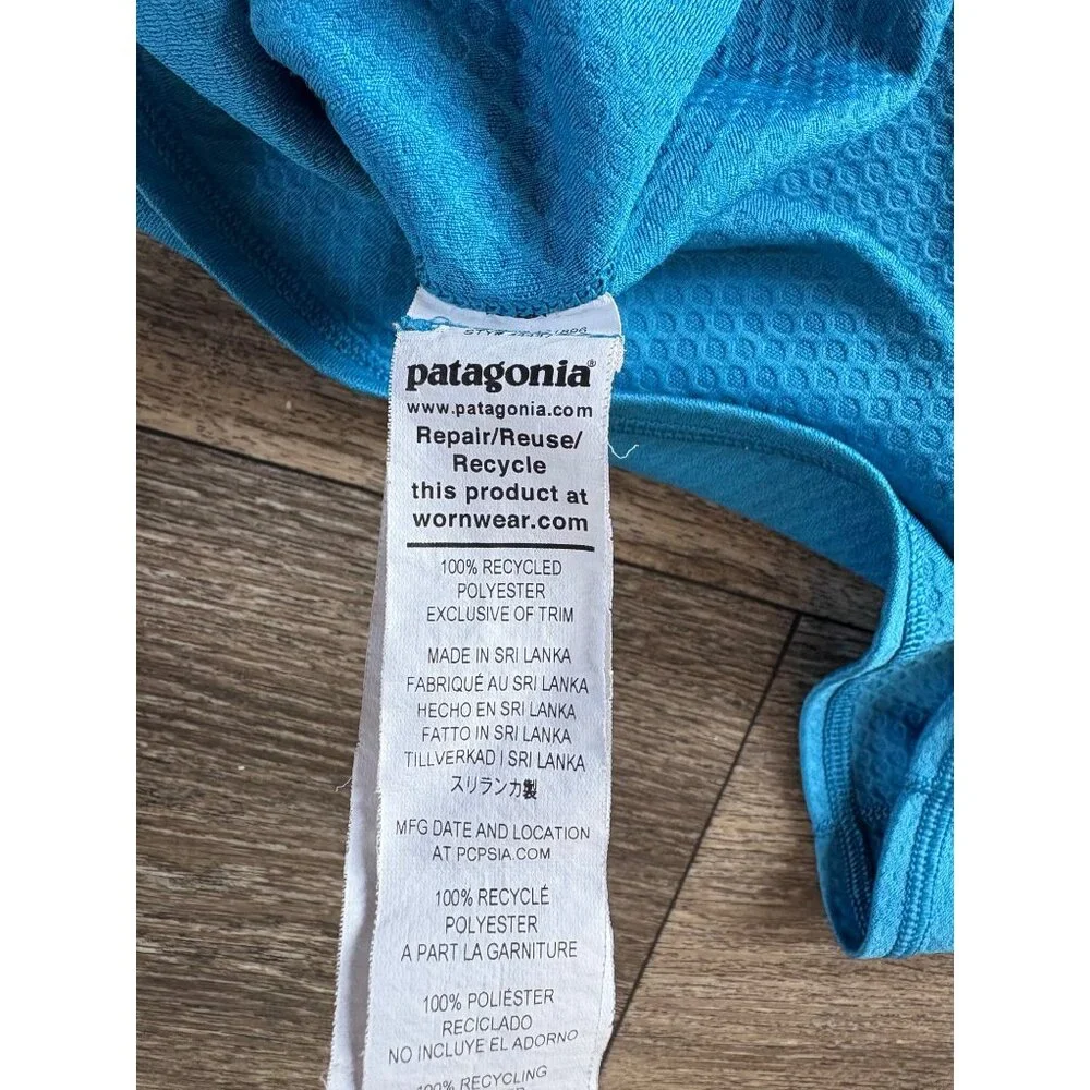 PATAGONIA CAPILENE MIDWEIGHT ZIP NECK LONG SLEEVE SPORT TOP BLUE MENS SMALL - Picture 8 of 8